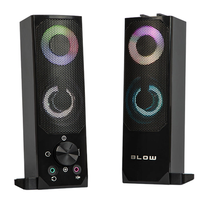 Computerhøjttalere 2.0 soundbar Blow MS-28 flerfarvet LED RGB-belysning