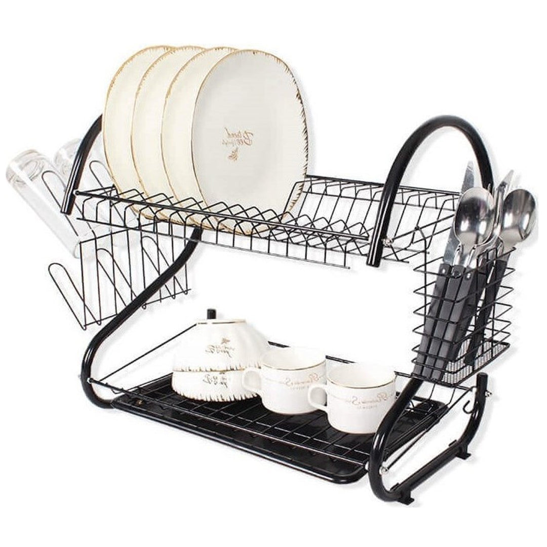 Maestro MR-1025-38-BLACK opvasketørrer med to niveauer, bredde 38 cm