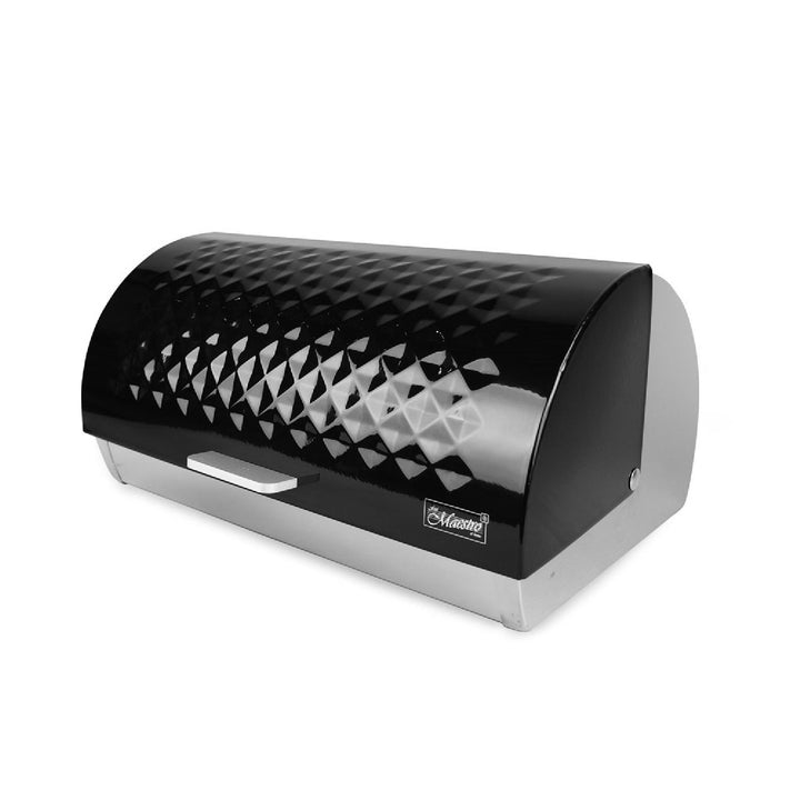 Brødkurv Maestro MR-1676-BLACK med låg i sort