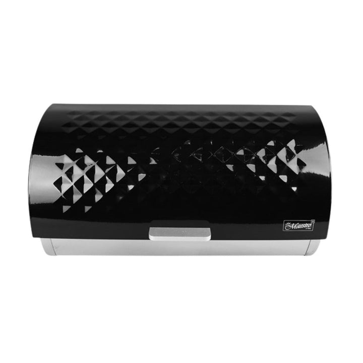 Brødkurv Maestro MR-1676-BLACK med låg i sort
