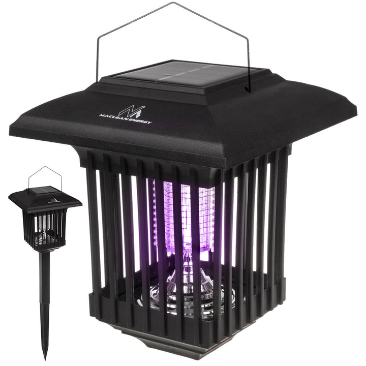 Maclean LED-insektlampe, IP44, LED/UV, batteri 2*AA Ni-MH 200 mAh, solcelle 2V DC MCE448