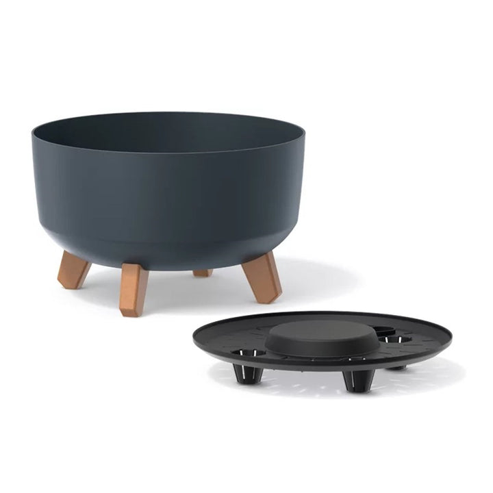 Prosperplast Gracia Low DGRL400L-S433 blomsterkrukke, antracitgrå