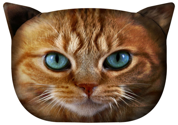 Dekorativ pude Bertoni Kat Benek 30x45 cm, velour, kat-print, allergivenlig fyld