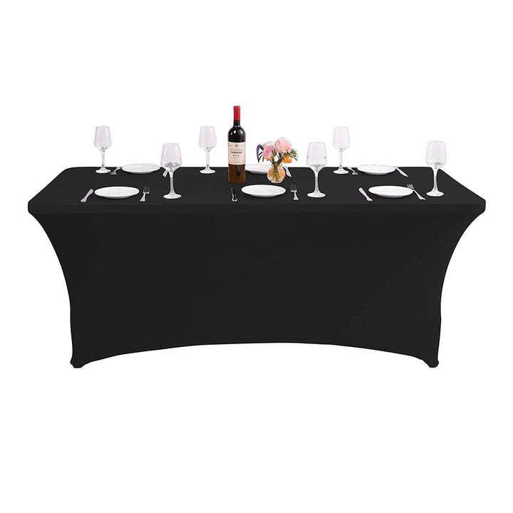 Elastisk borddug til cateringbord, sort GreenBlue, 180x75x74cm, spandex, GB372
