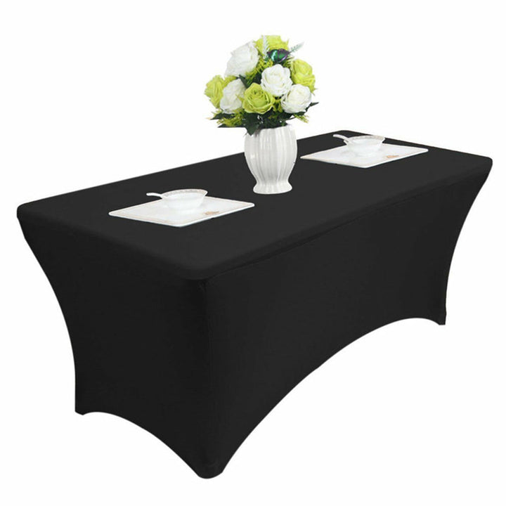 Elastisk borddug til cateringbord, sort GreenBlue, 180x75x74cm, spandex, GB372
