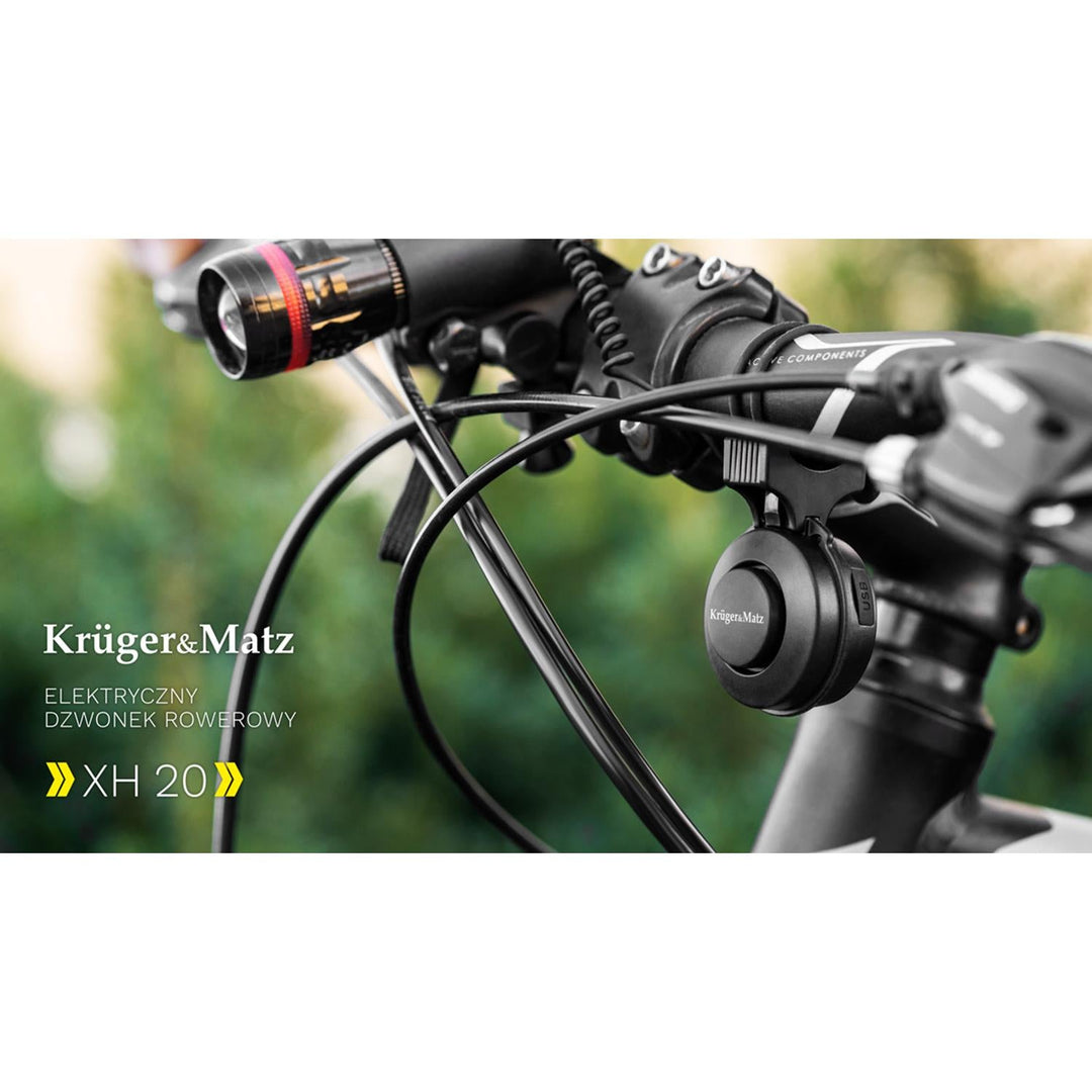 Elektrisk cykelklokke Kruger&Matz XH20 af høj kvalitet materialer