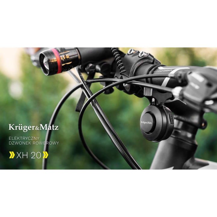 Elektrisk cykelklokke Kruger&Matz XH20 af høj kvalitet materialer