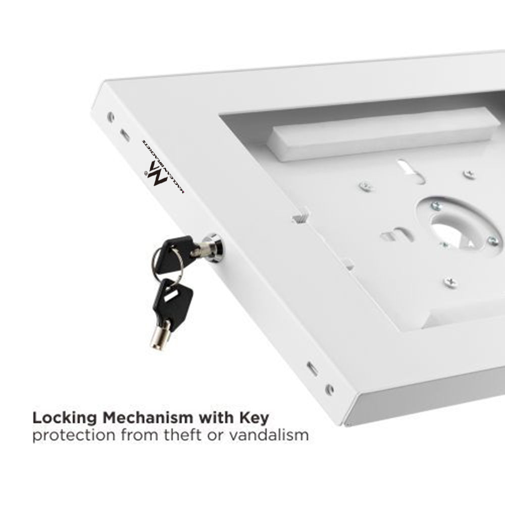 Maclean reklameholder til tablet, vægmonteret med lås, 9,7"-11", iPad/iPad Air/iPad Pro, Samsung Galaxy Tab A/Tab A7/Tab S6 Lite, MC-474W
