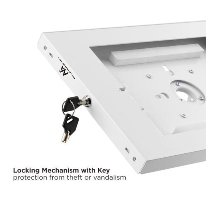 Maclean reklameholder til tablet, vægmonteret med lås, 9,7"-11", iPad/iPad Air/iPad Pro, Samsung Galaxy Tab A/Tab A7/Tab S6 Lite, MC-474W