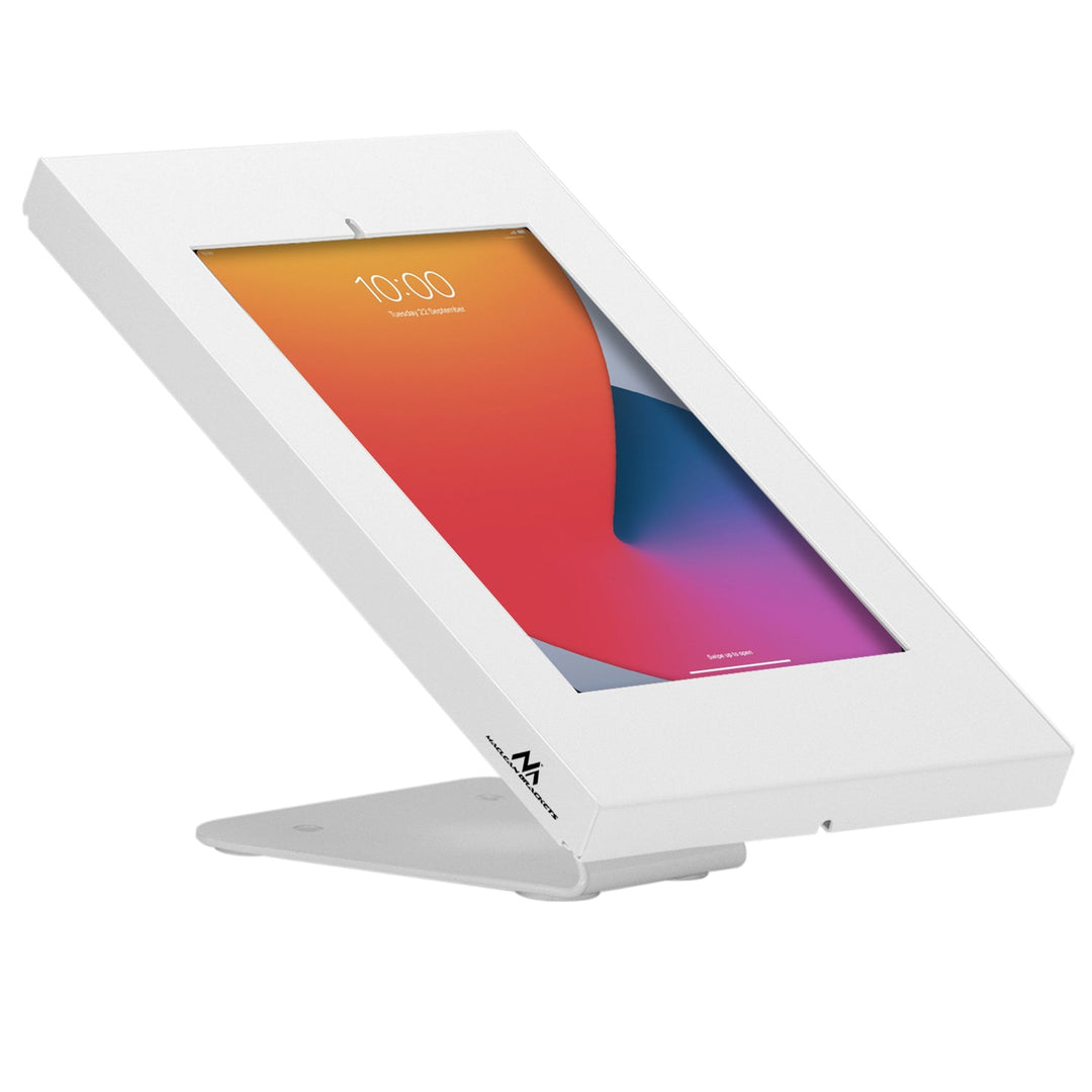Maclean reklamestativ til tablet, væg-/bordmodel med lås, 9,7"-11", iPad/iPad Air/iPad Pro, Samsung Galaxy Tab A/Tab A7/Tab S6 Lite, MC-475W
