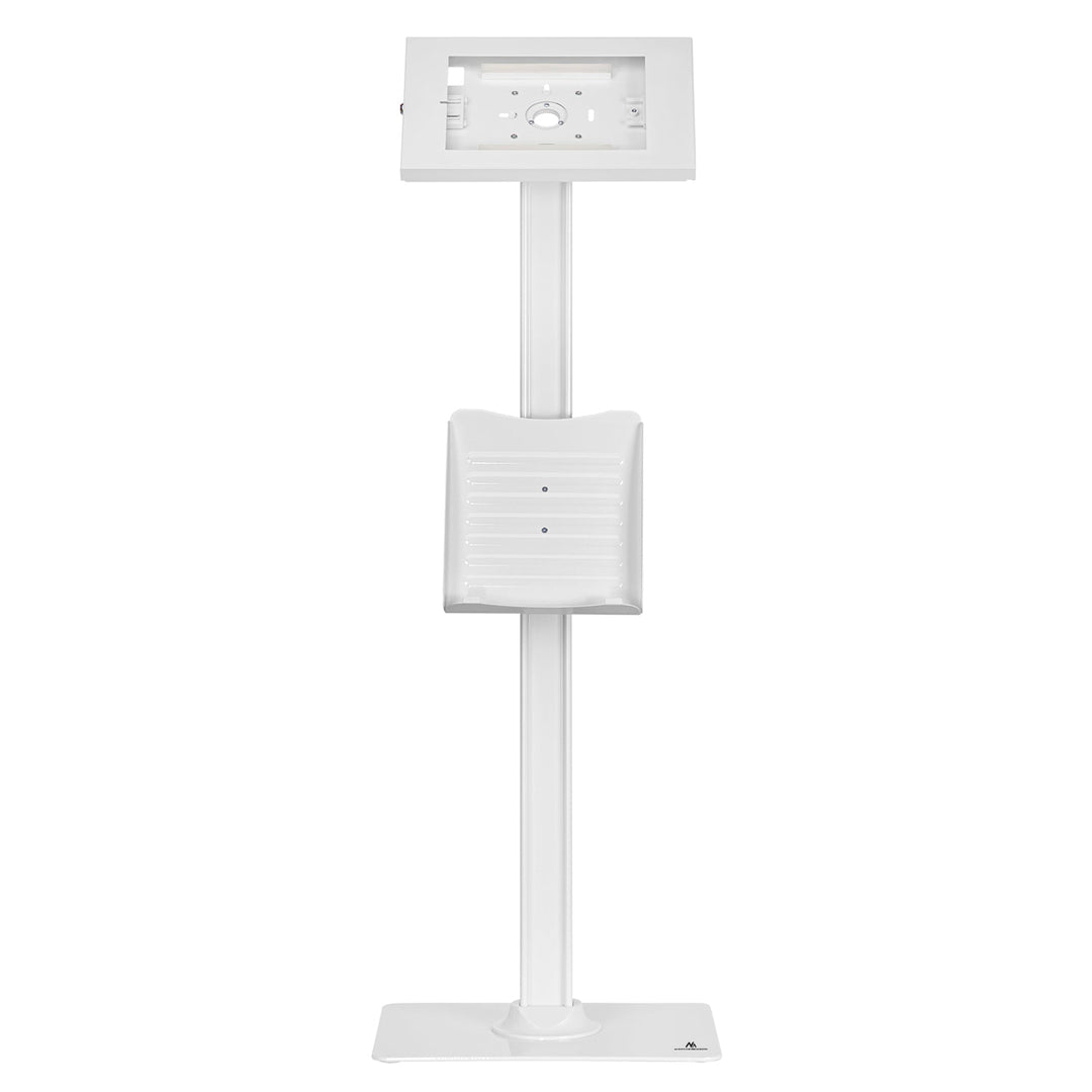 Stoajk reklamestativ til tablet Maclean, gulvmodel med lås, 9,7"-11", iPad/iPad Air/iPad Pro, Samsung Galaxy Tab A/Tab A7/Tab S6 Lite, MC-476W