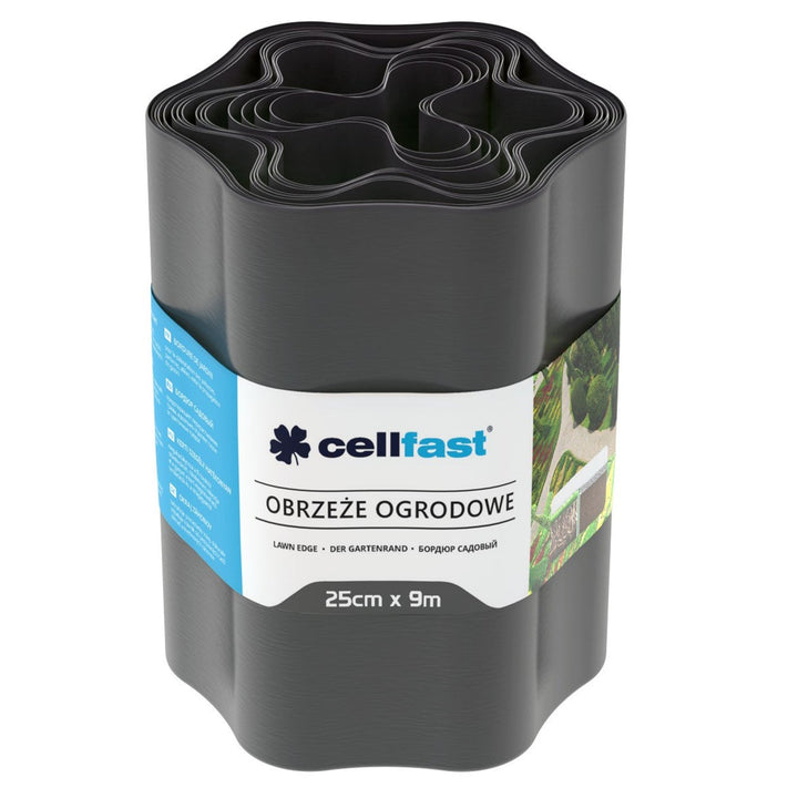 Havekant 25 cm x 9 m Cellfast – grafitfarvet