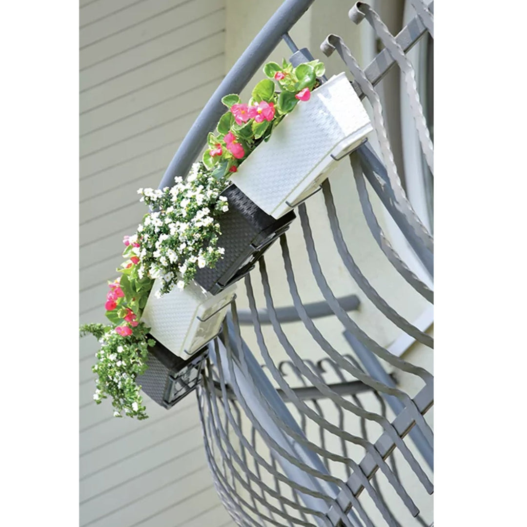 Blomsterpotte med kroge Prosperplast Ratolla Case DRL600PW-S449 hvid