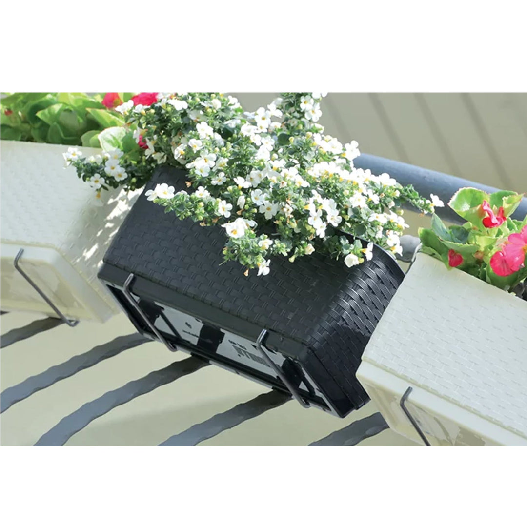 Blomsterpotte med kroge Prosperplast Ratolla Case DRL600PW-S449 hvid