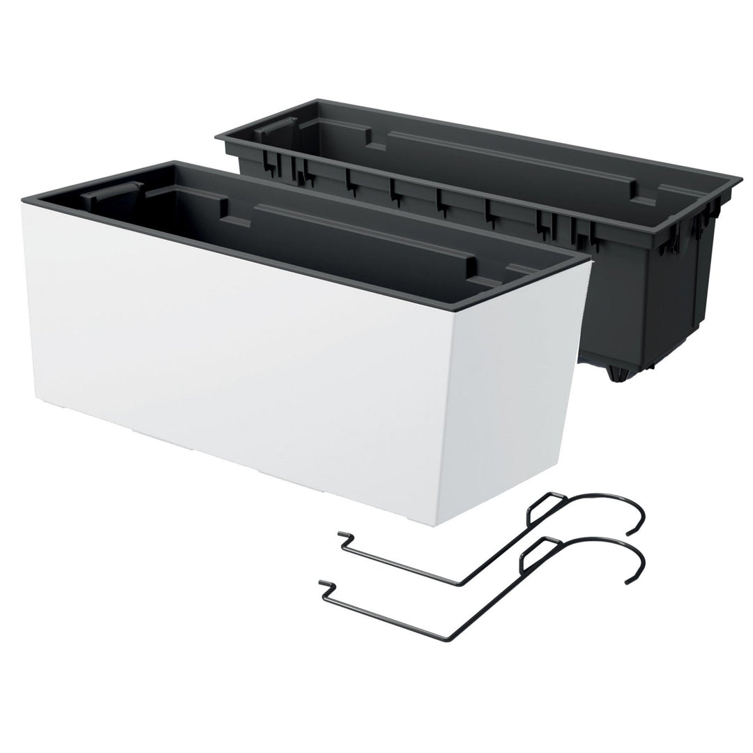 Kasse med kroge og indsats Prosperplast Urbi Case W DUC400W-S449 - mat hvid
