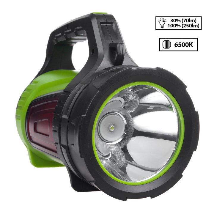 Maclean 3-i-1 LED-lommelygte, powerbank-funktion, 3 lysindstillinger, 5W XM-L-T6, kold hvid 6500K, 3,7V 3x18650, 4500mAh, MCE345