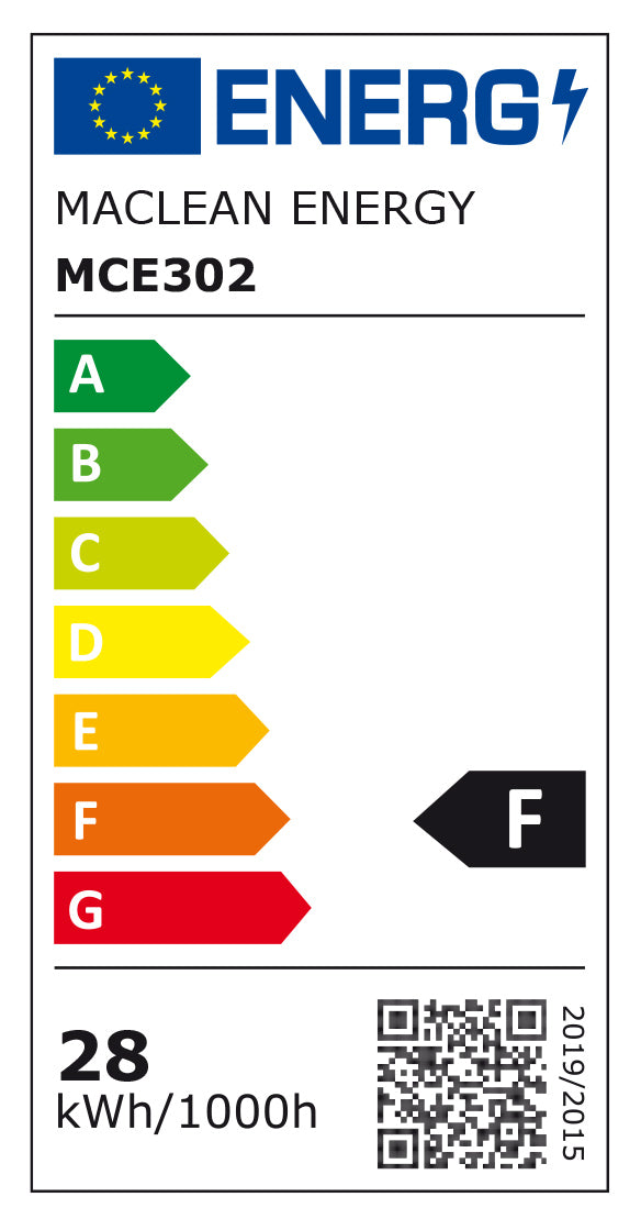 Maclean LED-pære, E27, 28 W, 220-240 V AC, neutral hvid, 4000 K, 2940 lm, MCE302 NW