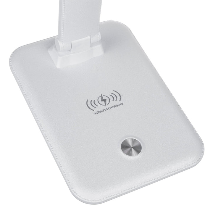 Maclean LED-bordlampe, maks. 9 W, 220-240 V AC, farveændring, dæmpbar, trådløs oplader, 450 lm, MCE616 W
