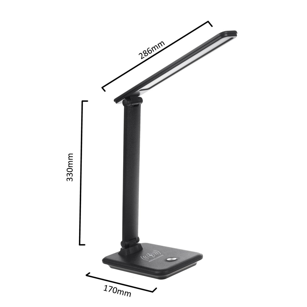 Maclean LED-bordlampe, maks. 9 W, 220-240 V AC, farveændring, dæmpbar, sikker oplader, 450 lm, MCE616 B