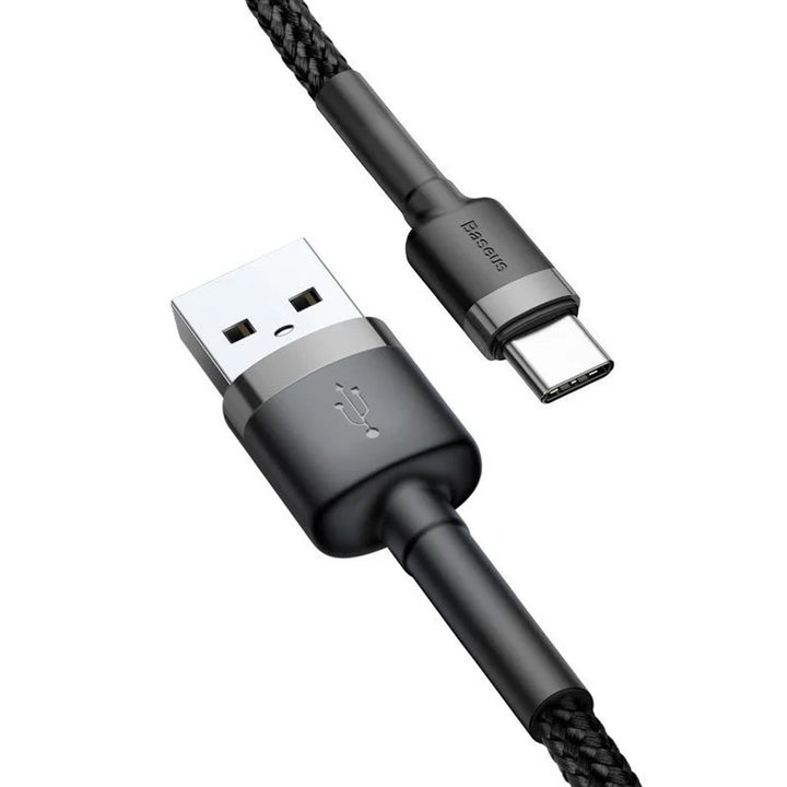 USB-kabel - USB-C 3 m Baseus Cafule CATKLF-UG1 Quick Charge 2A til hurtig opladning