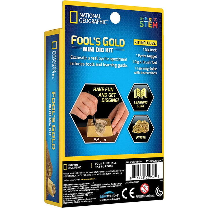 National Geographic-sæt - Fool's Gold (Impulse Mini Dig Fool's Gold)