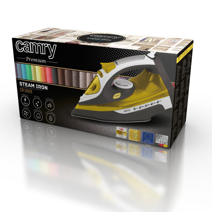 Camry CR 5029 3000W strygejern – keramisk strygesål, automatisk rengøringsfunktion