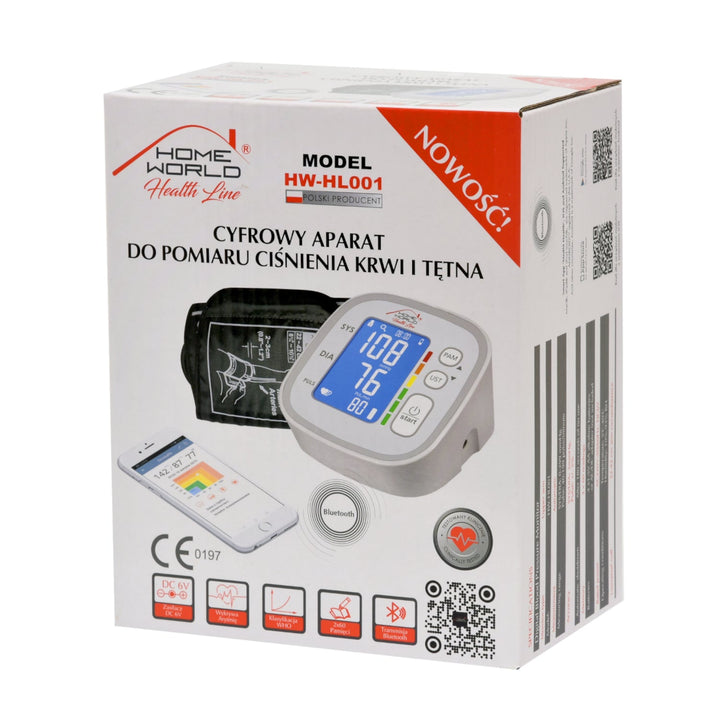 Elektronisk blodtryksmåler med Bluetooth-funktion TECH-MED HW-HL001