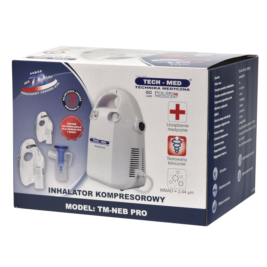 Kompressor-forstøver inhalator TM-NEB PRO sæt