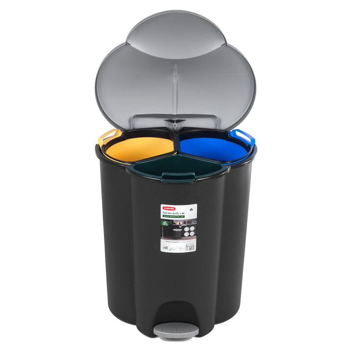 Affaldsspand til affaldssortering Curver Trio 40L V2