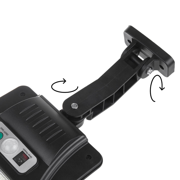 Solcellelampe med bevægelsessensor og fjernbetjening Maclean IP54, 4W, 400lm, 6500K, Li-ion 1200 mAh, 3 driftsindstillinger MCE446