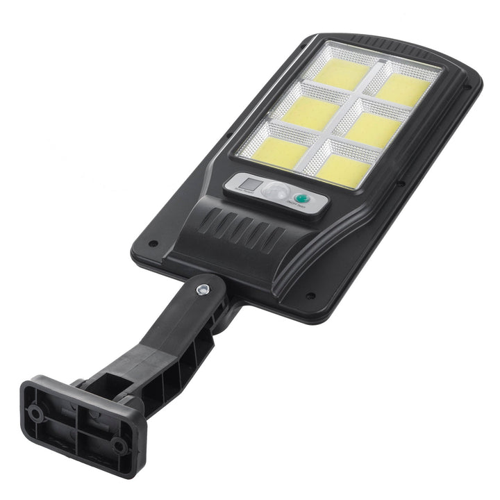 Solcellelampe med bevægelsessensor og fjernbetjening Maclean IP54, 4W, 400lm, 6500K, Li-ion 1200 mAh, 3 driftsindstillinger MCE446