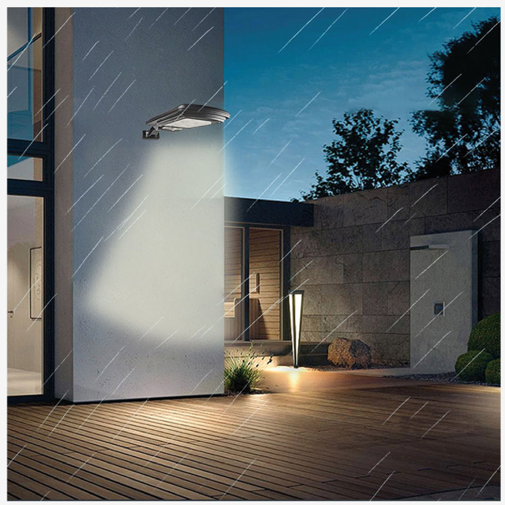Solcellelampe med bevægelsessensor og fjernbetjening Maclean IP54, 4W, 400lm, 6500K, Li-ion 1200 mAh, 3 driftsindstillinger MCE446