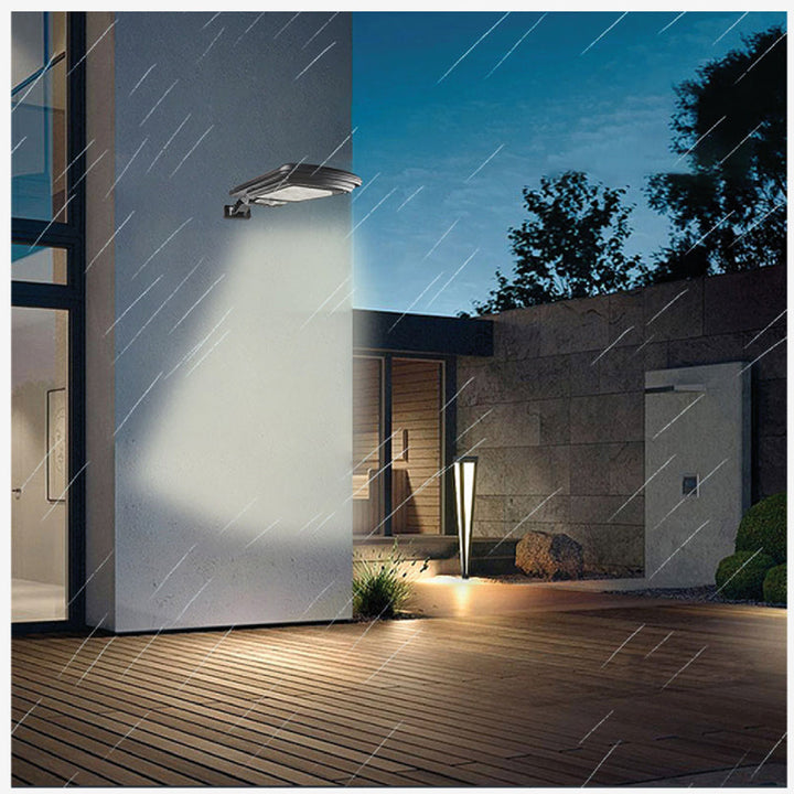 Solcellelampe med bevægelsessensor og fjernbetjening Maclean IP54, 4W, 400lm, 6500K, Li-ion 1200 mAh, 3 driftsindstillinger MCE446
