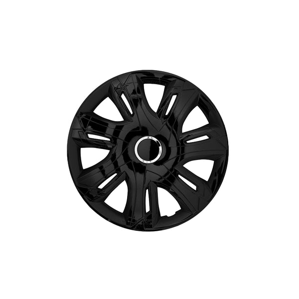 15" Supernova black laquered fælge, sortlakeret, 4 stk.