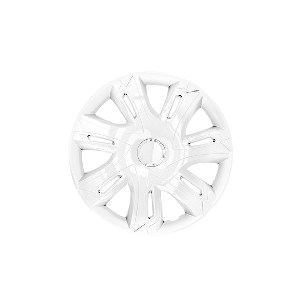 15'' NRM Supernova hvide lakerede hjulkapsler, 4 stk.