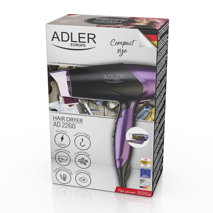Dryer 1600W with folding handle and air concentrator Adler AD 2260
