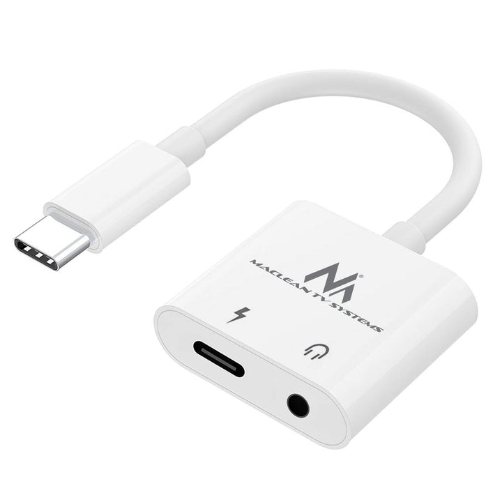 USB Type-C-adapter – 3,5 mm mini-jack med Power Delivery (PD) 30 W DAC AC1279 Maclean, MCTV-848