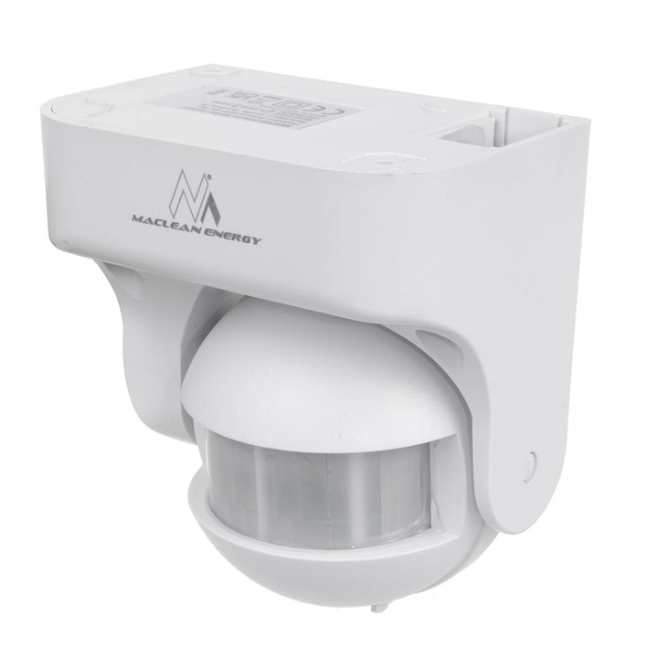 Maclean PIR-bevægelsessensor, infrarød, IP44, hvid, rækkevidde 12 m, maks. belastning 800/1200 W, MCE358 W