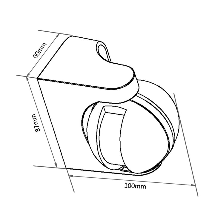Maclean PIR-bevægelsessensor, infrarød, IP44, sort, rækkevidde 12 m, maks. belastning 800/1200 W, MCE358 B