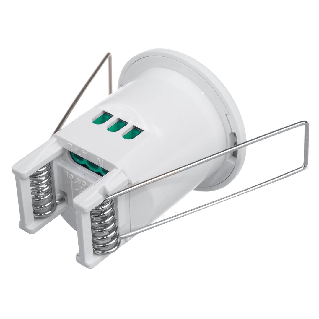 Maclean PIR-bevægelsessensor, indbygget i loftet, rækkevidde 6 m, maks. belastning 300/150 W, MCE359