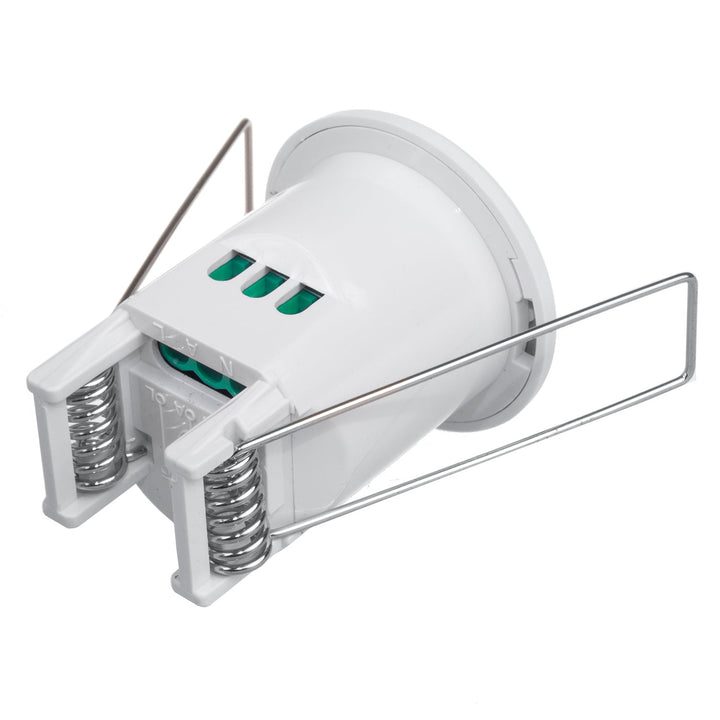 Maclean PIR-bevægelsessensor, indbygget i loftet, rækkevidde 6 m, maks. belastning 300/150 W, MCE359