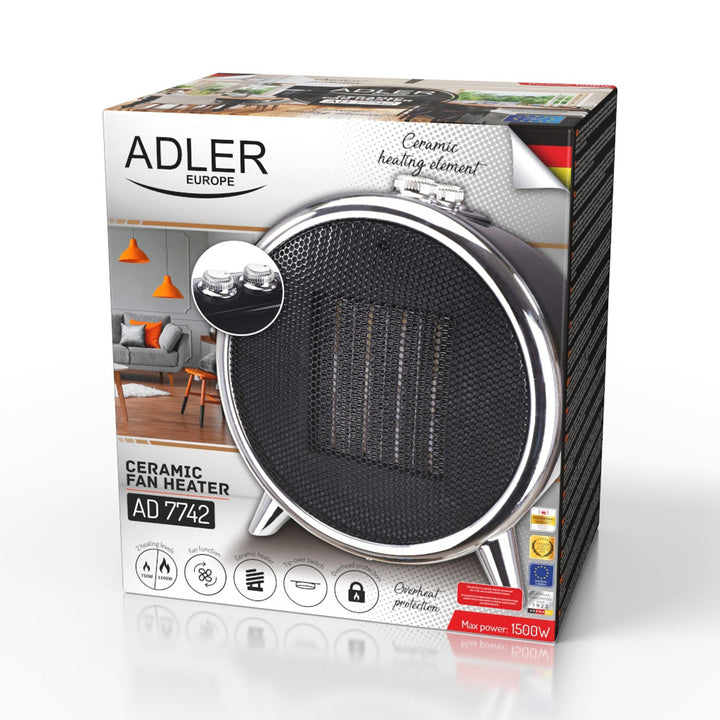 Keramisk radiator 1500 W med ventilatormodus Adler AD 7742