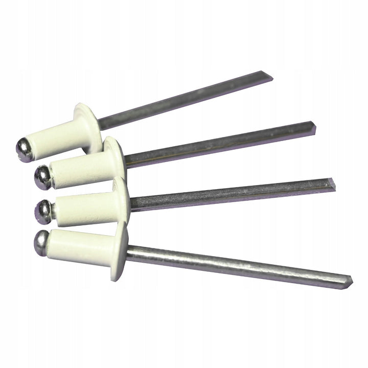 Brudbar nit 4x8 - hvid (pakke - 100 stk.) KOMLET