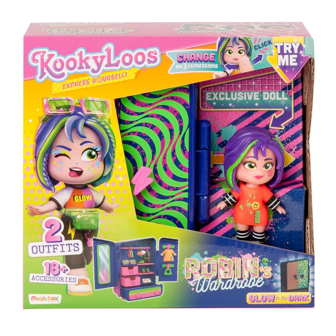 KOOKYLOOS ROBIN’S WARDROBE-SÆT – ROBIN OG TØJSKAB