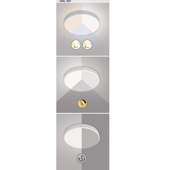 Tesia loftslampe, ind. Ceil.LED 60W, m.black,D60cm - loftlampe