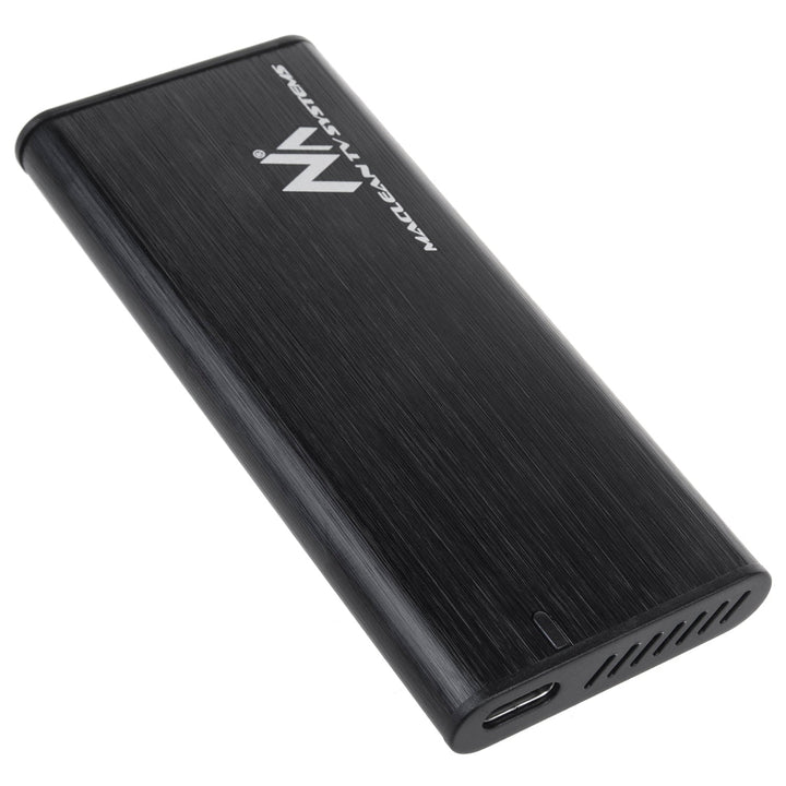 Maclean-diskkabinet, SSD M.2, NVMe (PCIe), NGFF (SATA), USB 3.1, størrelser 2230/2240/2260/2280, aluminiumskabinet, MCE443