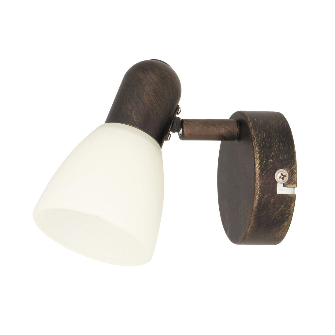 Soma spot væglampe E14 1x40W antic brown cream