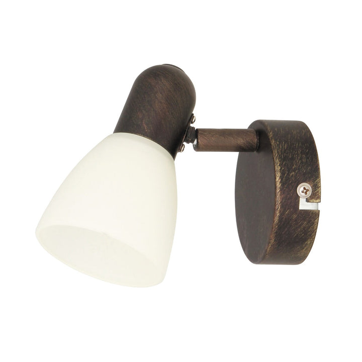 Soma spot væglampe E14 1x40W antic brown cream