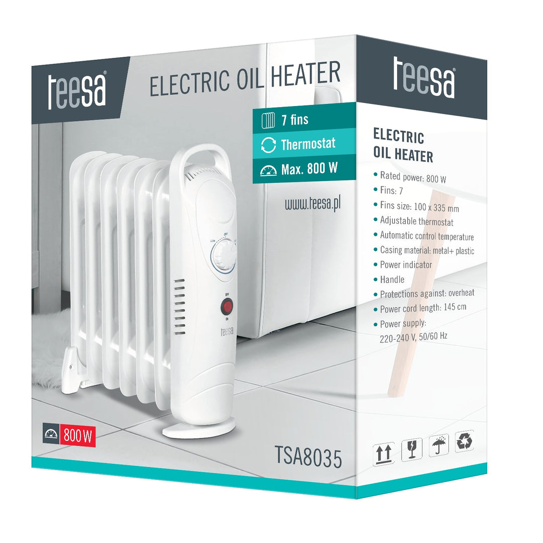Teesa TSA8035 800W 7 ribber termostat