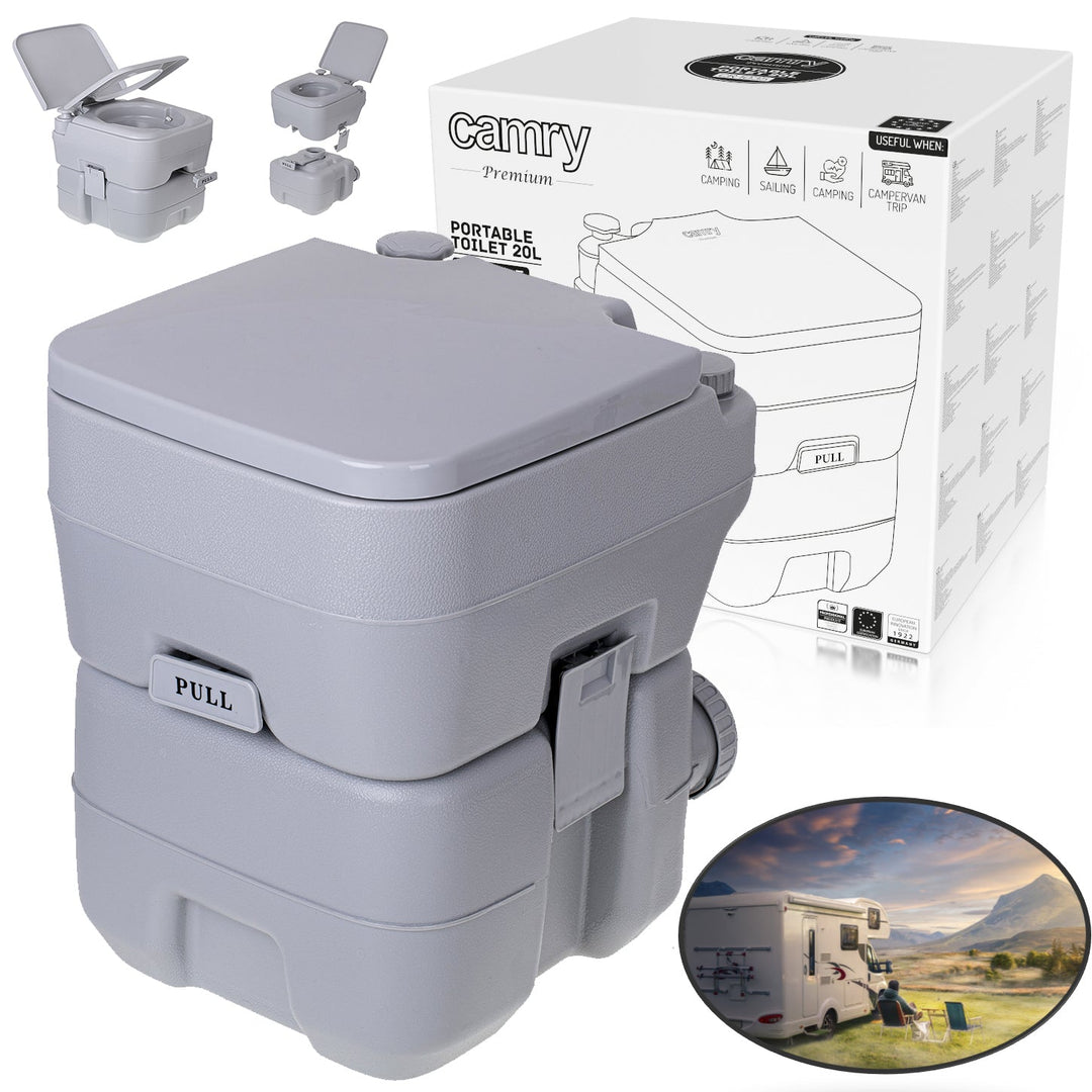 20 liters transportabel toilet med vandbeholder til skylning Camry CR 1035